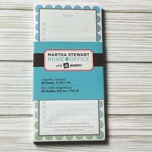 Martha Stewart With Avery Magnetic Notepad  80 Pages